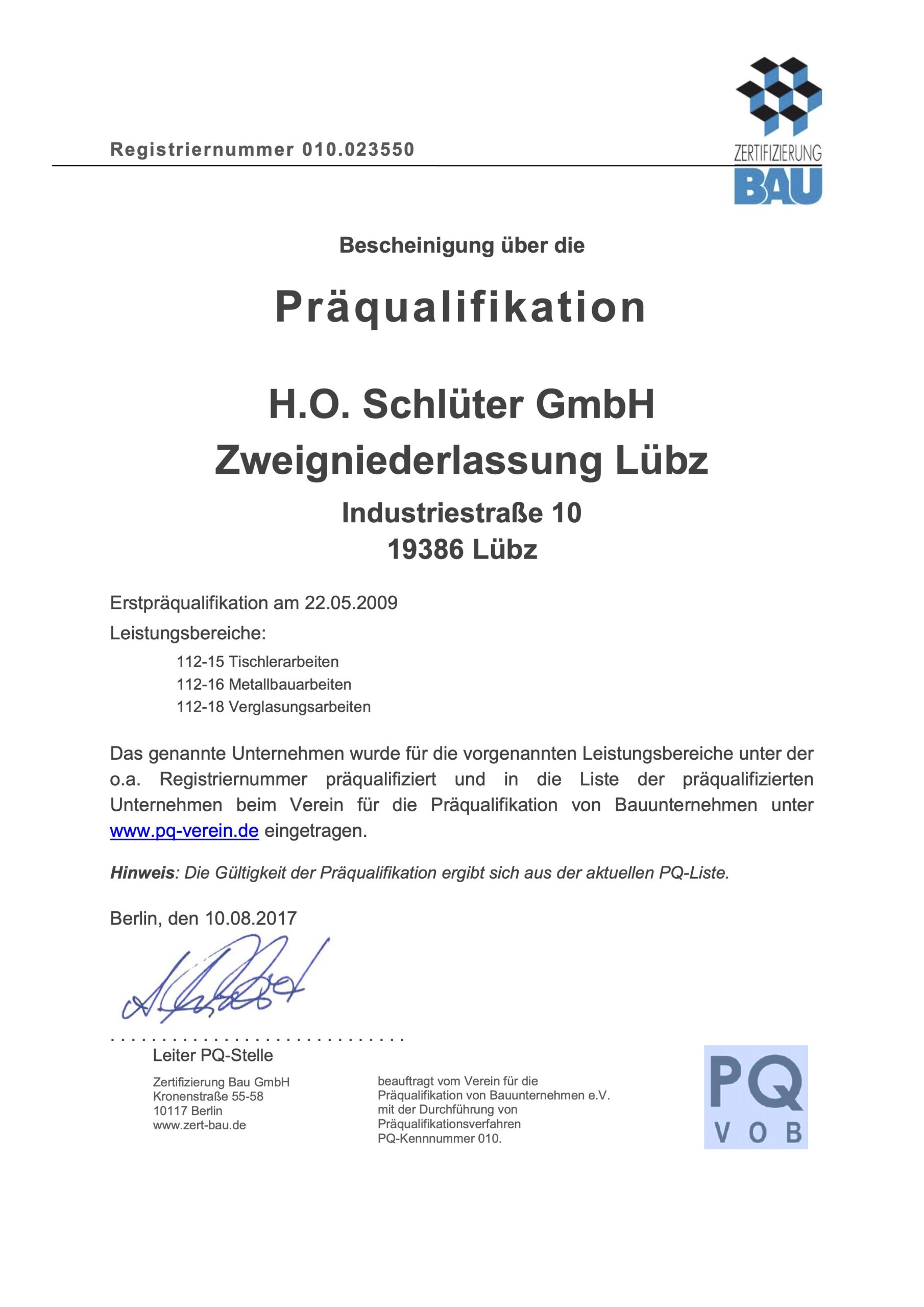 1 - PQ Lübz
